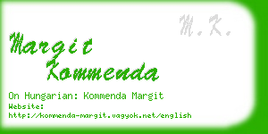 margit kommenda business card